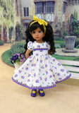Midsummer Bouquet - dress, tights & shoes for Little Darling Doll or other 33cm BJD