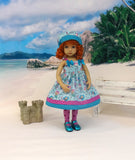 Mini Mermaid - dress, hat, tights & shoes for Little Darling Doll or 33cm BJD