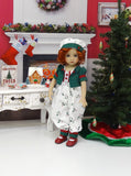 Miss Holly - romper, jacket, hat, socks & shoes for Little Darling Doll or 33cm BJD