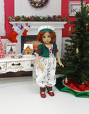 Miss Holly - romper, jacket, hat, socks & shoes for Little Darling Doll or 33cm BJD