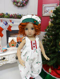Miss Holly - romper, jacket, hat, socks & shoes for Little Darling Doll or 33cm BJD