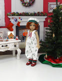 Miss Holly - romper, jacket, hat, socks & shoes for Little Darling Doll or 33cm BJD