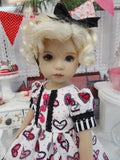 My Valentine - dress, tights & shoes for Little Darling Doll