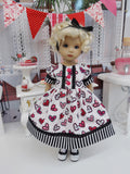 My Valentine - dress, tights & shoes for Little Darling Doll
