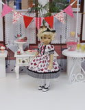 My Valentine - dress, tights & shoes for Little Darling Doll