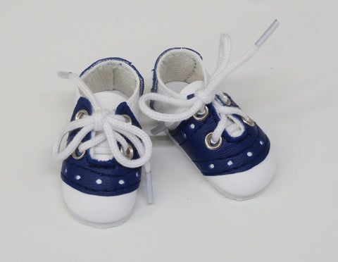 Saddle Shoes - Navy & White
