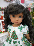 O Christmas Tree - dress, tights & shoes for Little Darling Doll or 33cm BJD