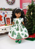O Christmas Tree - dress, tights & shoes for Little Darling Doll or 33cm BJD