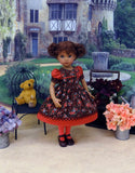 October Bouquet - dress, tights & shoes for Little Darling Doll or 33cm BJD