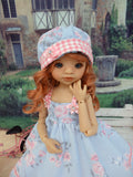 Pastel Wildflowers - dress, hat, tights & shoes for Little Darling Doll or other 33cm BJD