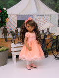 Peaches & Cream - dress, slip, tights & shoes for Little Darling Doll or 33cm BJD