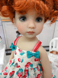 Pie Cherry - dress, socks & shoes for Little Darling Doll or 33cm BJD