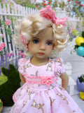 Pink Bunny - dress, tights & shoes for Little Darling Doll or 33cm BJD