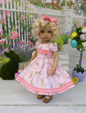 Pink Bunny - dress, tights & shoes for Little Darling Doll or 33cm BJD