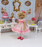 Pink Carnation - dress, tights & shoes for Little Darling Doll or other 33cm BJD