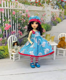 Playful Elephant - dress, hat, tights & shoes for Little Darling Doll or other 33cm BJD