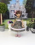 Plum Perfect - dress, tights & shoes for Little Darling Doll or other 33cm BJD