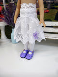 Pretty in Purple - dress, slip, tights & shoes for Little Darling Doll or 33cm BJD