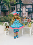 Pretty Owl - babydoll top, bloomers, hat & sandals for Little Darling Doll or 33cm BJD
