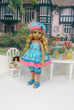 Pretty Owl - babydoll top, bloomers, hat & sandals for Little Darling Doll or 33cm BJD