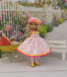 Pretty Unicorn - dress, hat, tights & shoes for Little Darling Doll or other 33cm BJD