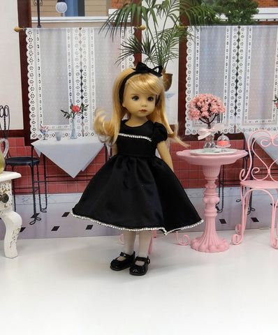 Radiant Rhinestones - dress, slip, tights & shoes for Little Darling Doll or 33cm BJD
