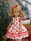 Red Cardinal - dress, tights & shoes for Little Darling Doll or 33cm BJD