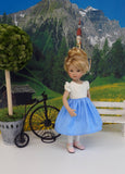 Romantic Road - dirndl ensemble with tights & shoes for Little Darling Doll or 33cm BJD
