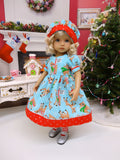 Rudolph - dress, hat, socks & shoes for Little Darling Doll or other 33cm BJD