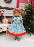 Rudolph - dress, hat, socks & shoes for Little Darling Doll or other 33cm BJD