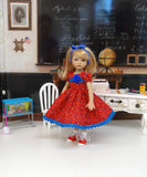 School Girl - dress, socks & saddle shoes for Little Darling Doll or other 33cm BJD