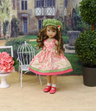 Secret Garden - dress, hat, socks & shoes for Little Darling Doll or 33cm BJD
