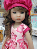 Secret Love - dress, hat, tights & shoes for Little Darling Doll or 33cm BJD