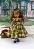 September Plaid - dress, socks & shoes for Little Darling Doll or other 33cm BJD