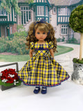 September Plaid - dress, socks & shoes for Little Darling Doll or other 33cm BJD