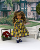 September Plaid - dress, socks & shoes for Little Darling Doll or other 33cm BJD
