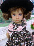 Serene Meadow - dress, hat, socks & shoes for Little Darling Doll or 33cm BJD