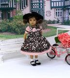 Serene Meadow - dress, hat, socks & shoes for Little Darling Doll or 33cm BJD