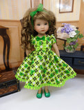 Shamrock Plaid - dress & shoes for Little Darling Doll or other 33cm BJD