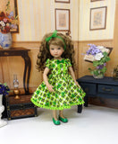 Shamrock Plaid - dress & shoes for Little Darling Doll or other 33cm BJD