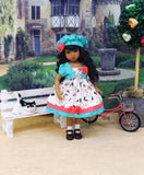 Siamese Kitten - dress, jacket, hat, socks & shoes for Little Darling Doll or 33cm BJD