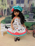 Siamese Kitten - dress, jacket, hat, socks & shoes for Little Darling Doll or 33cm BJD