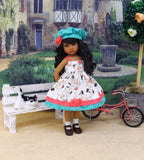 Siamese Kitten - dress, jacket, hat, socks & shoes for Little Darling Doll or 33cm BJD