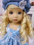 Silver Snowflake - jacket, hat, dress, tights & shoes for Little Darling Doll or 33cm BJD