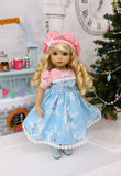 Snow Angel - dress, hat, tights & shoes for Little Darling Doll or 33cm BJD
