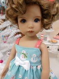 Snow Family - dress, tights & shoes for Little Darling Doll or 33cm BJD