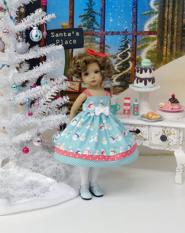 Snow Family - dress, tights & shoes for Little Darling Doll or 33cm BJD