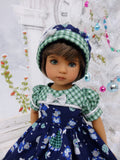 Snow Mice - dress, hat, tights & shoes for Little Darling Doll or other 33cm BJD