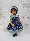 Snow Mice - dress, hat, tights & shoes for Little Darling Doll or other 33cm BJD