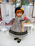 Sophisticated Plaid - dress, hat, tights & shoes for Little Darling Doll or 33cm BJD